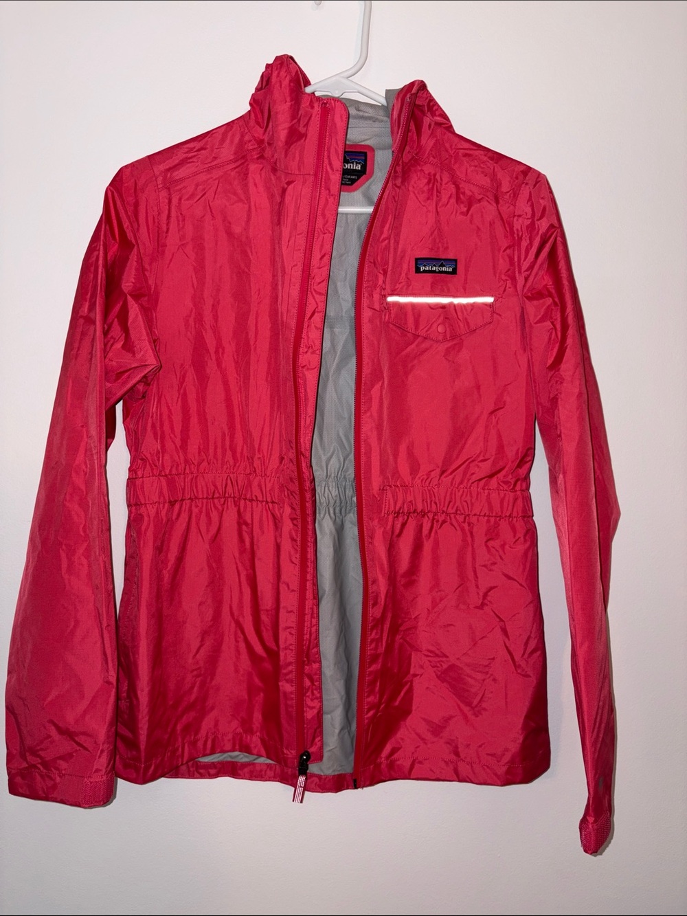 Patagonia Coral Pink lightweight rain Jacket